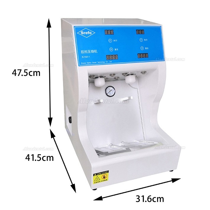 Srefo® R-1507-1 Dental Lab Resin Base Injector Resin Base Syringes for Injecting Resin and Polymerization